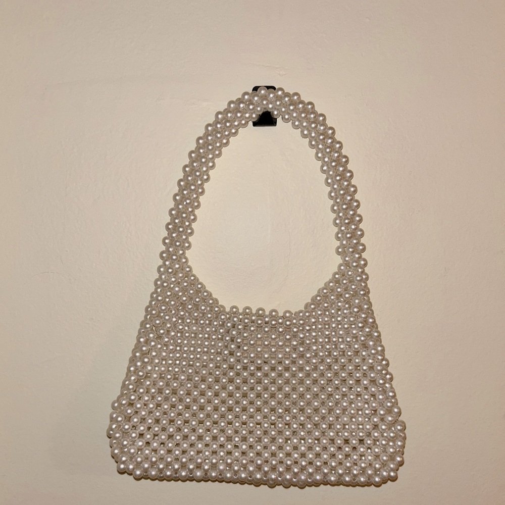A New Day Pearl Beaded Clutch